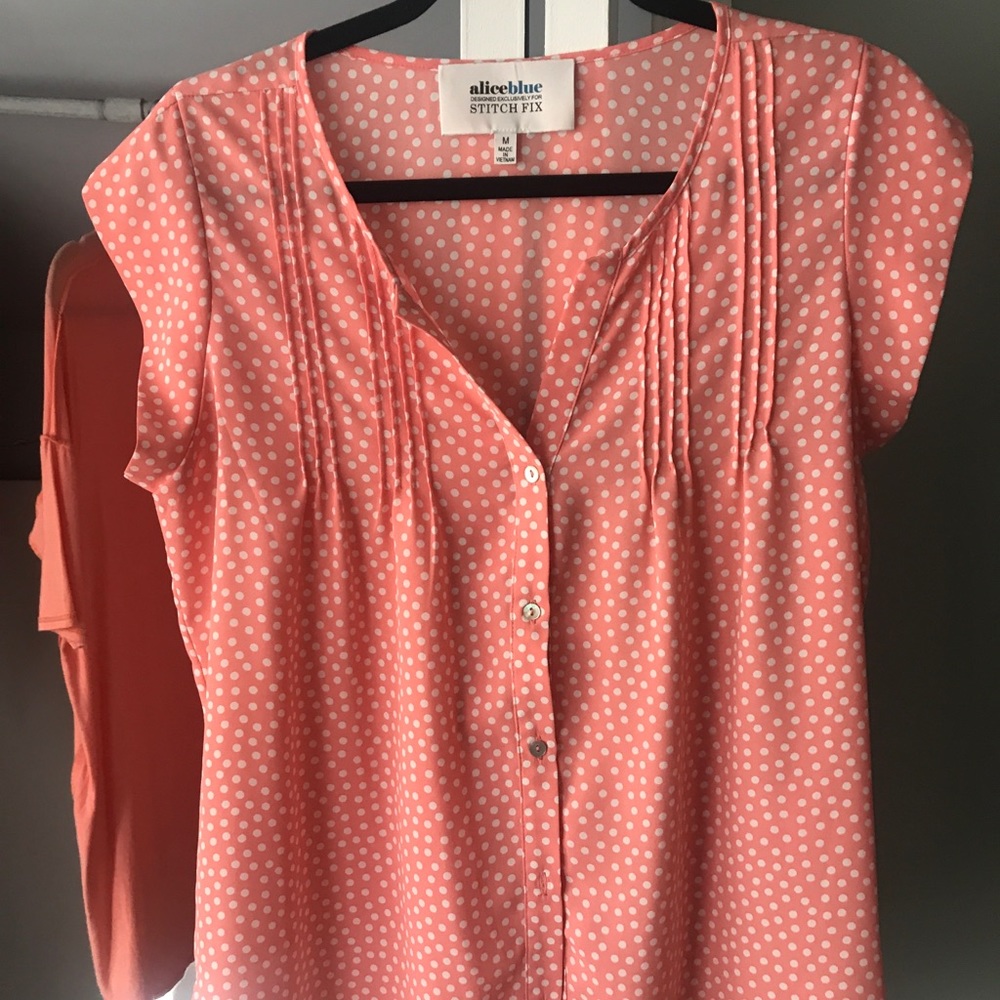 Cap sleeve blouse